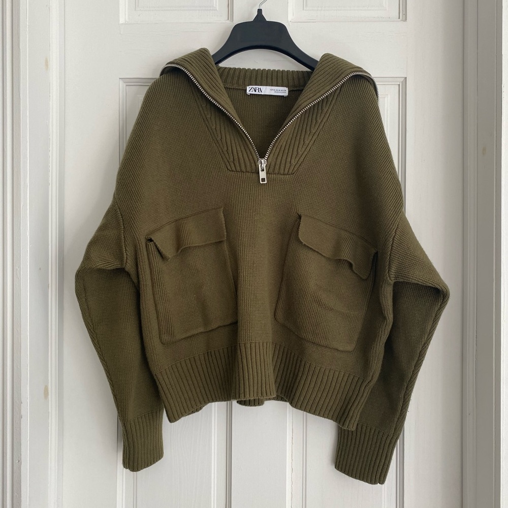 Zara Quarter Zip Sweater